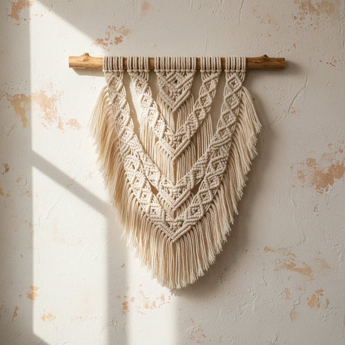 Arazzo Nodo — cotone macramè, Kaya Deco