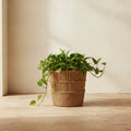 Cache-pot Intreccio — rattan intrecciato, Kaya Deco