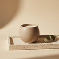 Candela Argilla — cera di soia in vaso di grès, Kaya Deco