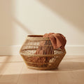 Cesto Onda — rattan intrecciato, Kaya Deco